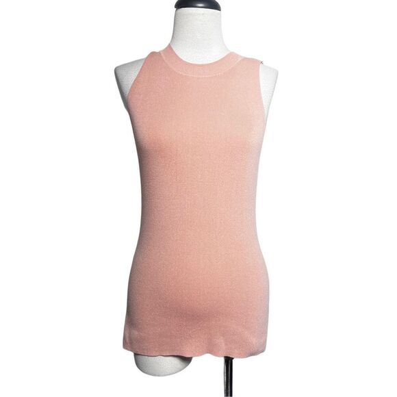 Antonio Melani Sleeveless Pink Tunic Sweater Size Small - Picture 1 of 4